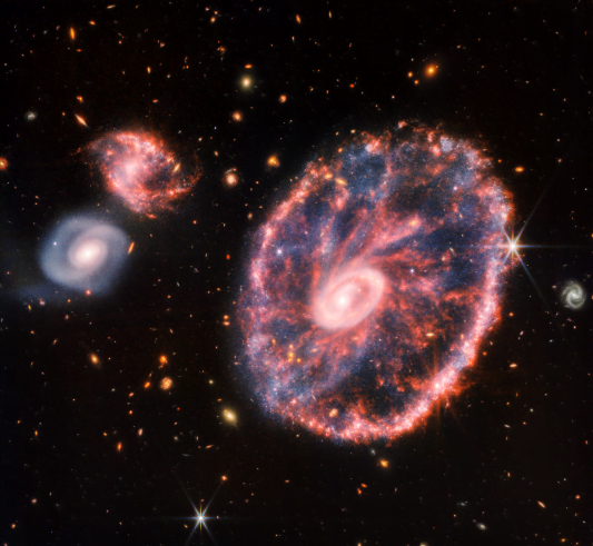 Cartwheel galaxy captured by James Webb telescope (Image credit: NASA, ESA, CSA, STScI)