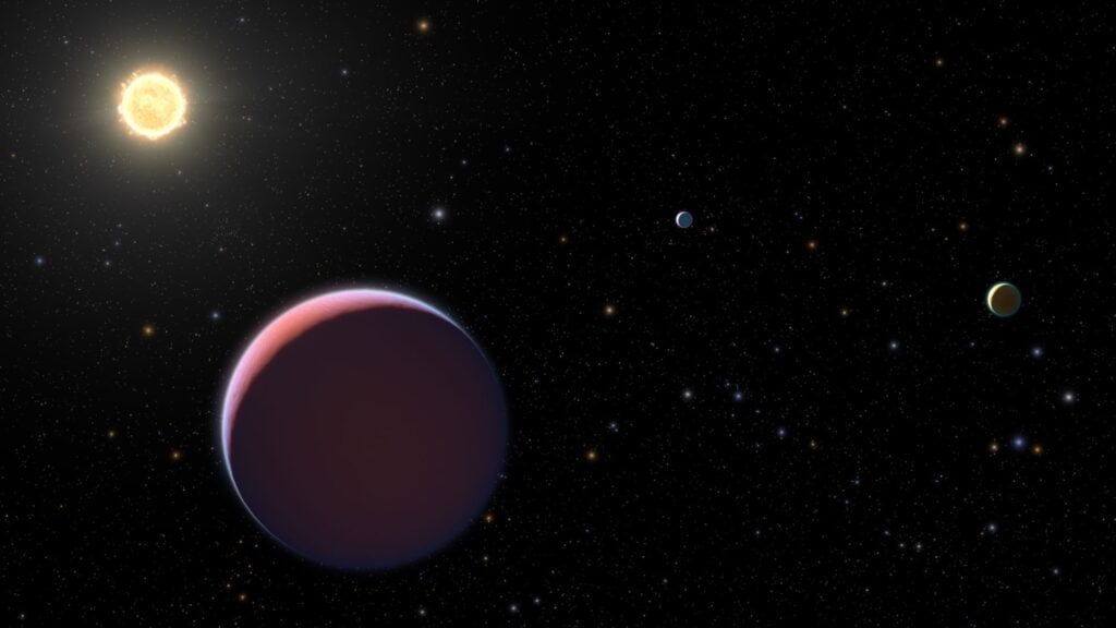Kepler 51 system observed by Hubble