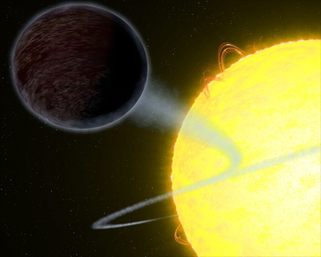 Pitch black exoplanet
