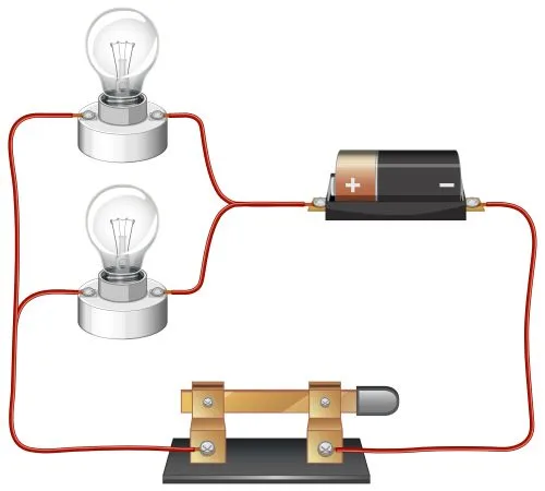 Electrostatic induction (Source: <a href="https://www.freepik.com/free-vector/circuit-diagram-with-battery-lightbulb_18336172.htm#query=ELECTROSTATIC%20INDUCTION&position=2&from_view=search&track=ais">Image by brgfx</a> on Freepik)