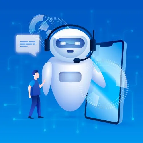 Chatbot (Image source: <a href="https://www.freepik.com/free-vector/gradient-npl-illustration_22380775.htm#query=chatbots&position=1&from_view=search&track=robertav1_2_sidr">Image by pikisuperstar</a> on Freepik)